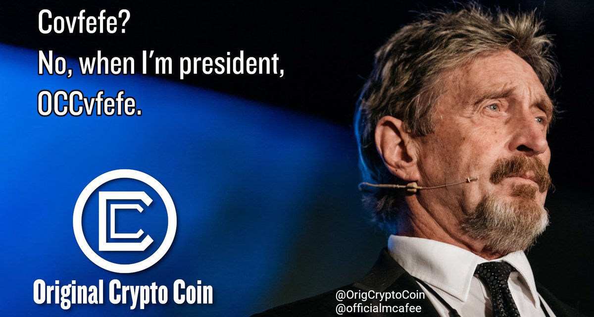 officialmcafee's tweet photo. From @OrigCryptoCoin https://t.co/V7MI79QUTW