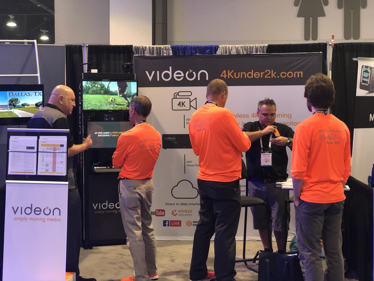 Videon_Central's tweet photo. Don’t miss the chance to stop by our booth at #Infcomm18! #onemoreday #4Kunder2k #livestreaming https://t.co/i1xN7uowPy
