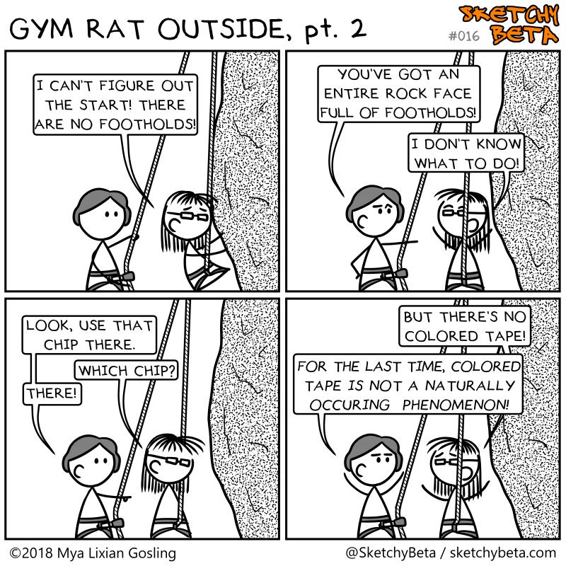 SketchyBeta's tweet photo. Gym Rat Outside, pt. 2 - https://t.co/T3YrWgI0z9

#rockclimbing #climbing https://t.co/t4i18i8aEH