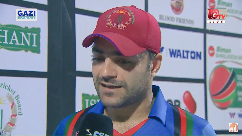 DivaPatang's tweet photo. You were born to be the King🤴of 🏏 @rashidkhan_19. You meant to be here. This moment is Yours as The Man of Series with 8 Wickets against @BCBtigers #T20I . #AFGvBAN https://t.co/YlmtBugXnj
