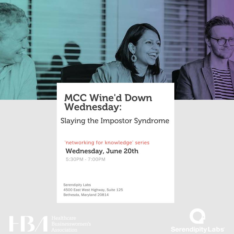 BethesdaLabs's tweet photo. On Wednesday, June 20th from 5:30PM-7:00PM, we are co-hosting a Wine'd Down Wednesday event with @HBAnet. In this 'networking series', Executive Coach, Lyn Ellen Queen, will empower attendees to overcome the fraudulent feeling of inadequacy. Register: https://t.co/6ufguO8b9h https://t.co/dUoqtpkjPB