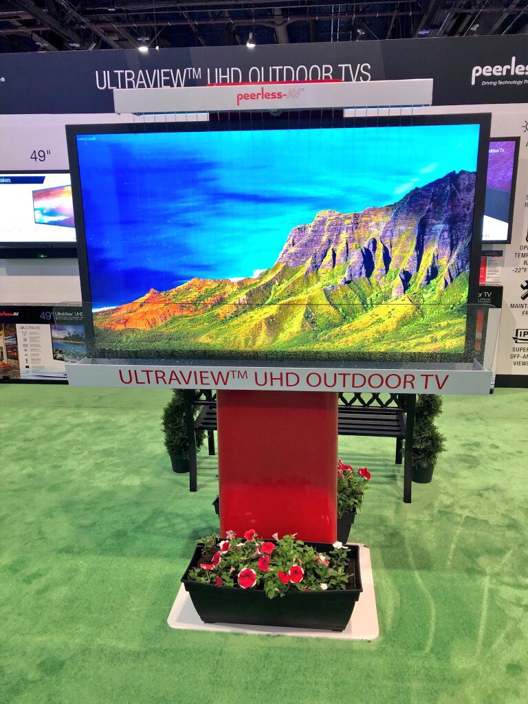 PeerlessAV's tweet photo. Come to booth C2947 & check out our wide variety of innovative, award-winning AV solutions that will transform your business. We’ve got it all - from #outdoorTVs to #kiosks to #videowallmounts and more! #InfoComm18 #AVTweeps #ProAV https://t.co/XTQ7UMu8xA