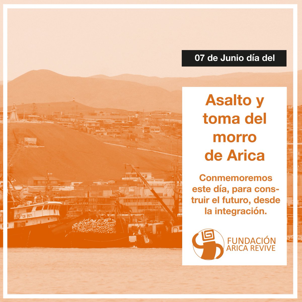 AricaRevive's tweet photo. ¡Feliz 07 de junio! 🎉🙋Conmemoremos este día, para construir el futuro, desde la integración. ⠀⠀⠀⠀
⠀⠀⠀⠀
#Felizdia #07dejunio  #Aricarevive #Historia #Cultura #Patrimonio #Eternaprimavera #CasaCopaja https://t.co/f2YElTbldS