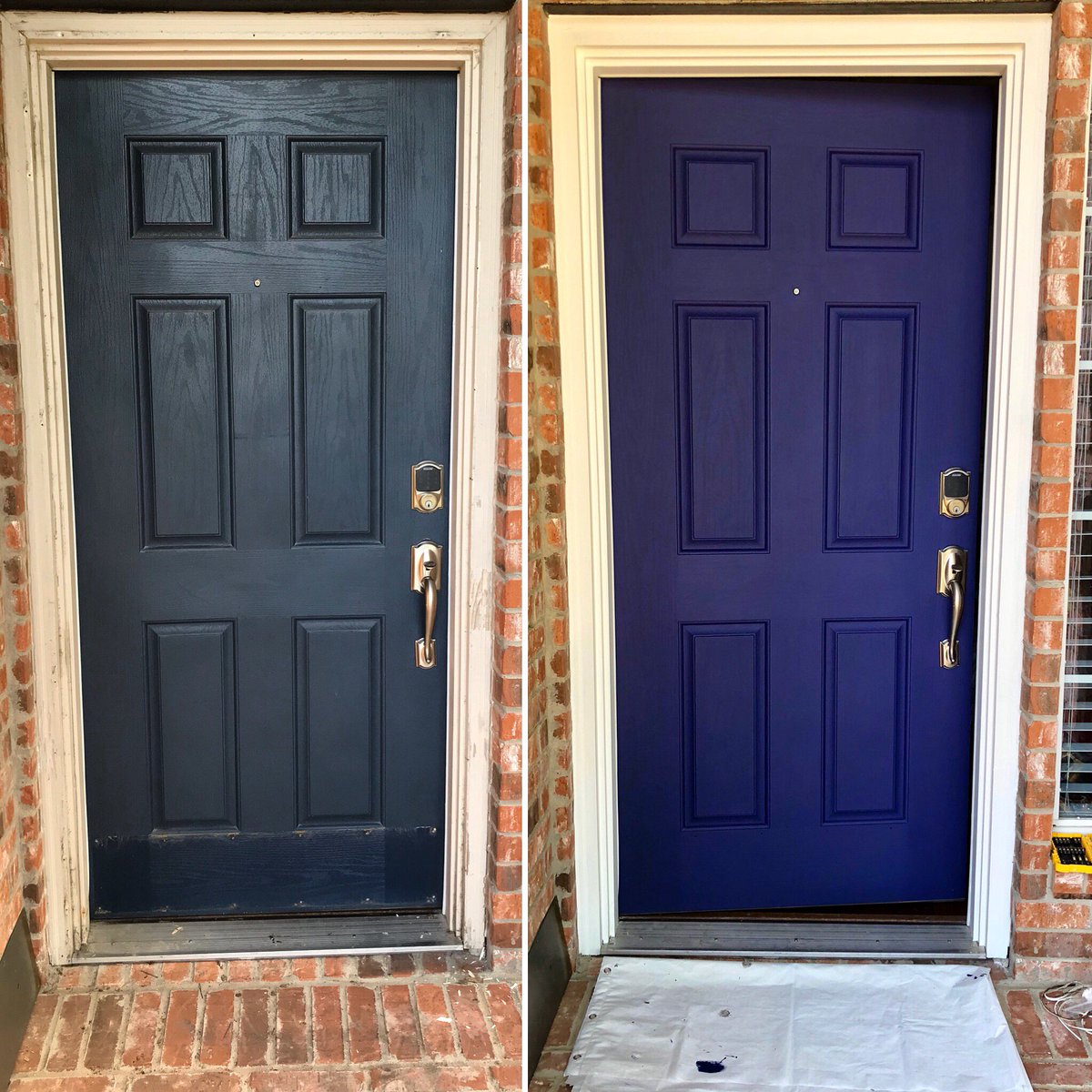 DalPros's tweet photo. When selling your home, you don’t get a second chance at a first impression. A nicely colored doorway draws your eye right to the door. If a house shows well, you most likely will get a higher offer. #frontdoor #homeforsale #firstimpression #valueadd #paint #contractor https://t.co/nF9cHzuoBu