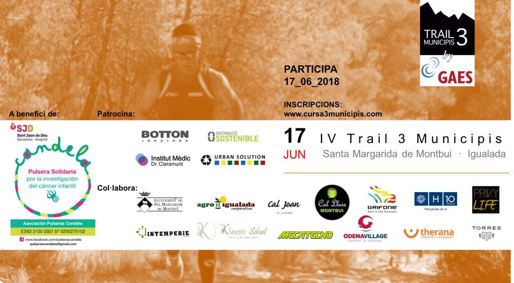 PrivylifeSport's tweet photo. Cursa de IV Trail 3 Municipis el proper 17 de Juny. @PrivylifeSport hi colabora i us anima a participar!! https://t.co/GVb49ag89W