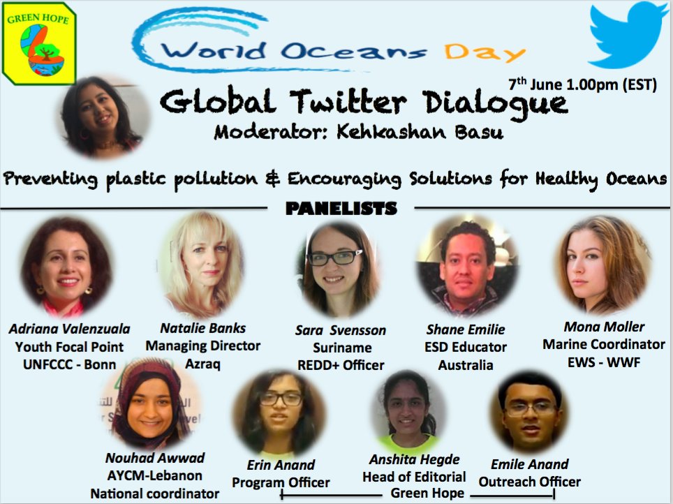 KehkashanBasu's tweet photo. WOW! What an amazing conversation we had today! Thank you so much panelists for your wonderful insights!The onus is upon us to take action now and protect our oceans. Together let us #EndPasticPollution 4 a sustainable future. @WorldOceansDay #SaveOurOceans @UNYouthEnvoy @UN https://t.co/G9QJ4F744v
