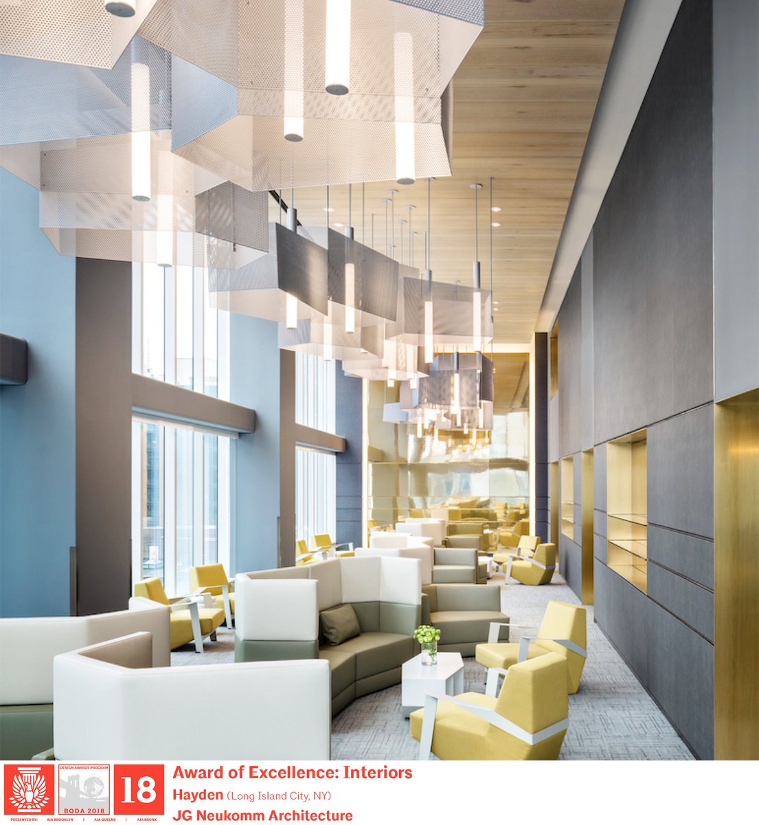 The #ExcellenceAward in the Interiors Category is awarded to #JGNeukomm Architecture for Hayden

Congratulations! 📷 #Hayden #BQDA18 #AIABrooklyn #AIAQueens #AIABronx