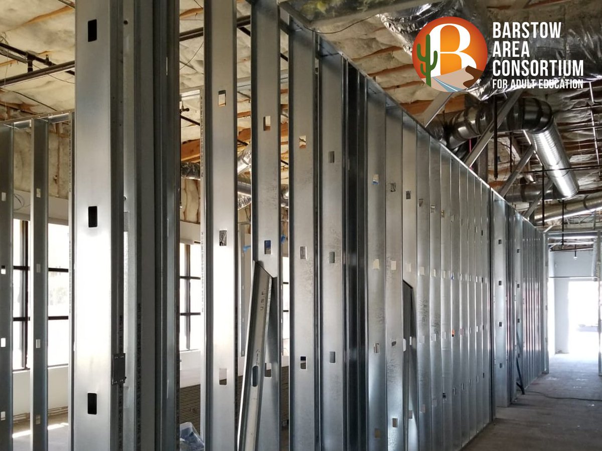 Barstow_AEBG's tweet photo. Walls are up, rooms are taking shape, and the countdown is on! Barstow Adult School opens in August!
#BACAE #BarstowAreaConsortiumAdultEducation #AdultEducation #CCAE #InlandEmpire #CAEAA https://t.co/DhEBrqe7CU
