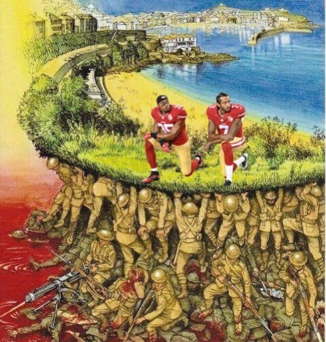 WalshFreedom's tweet image. Every time they kneel, they disrespect our Flag, our Anthem, and every single person who fought and died to give them the freedom to play sports. And make millions of dollars doing so.