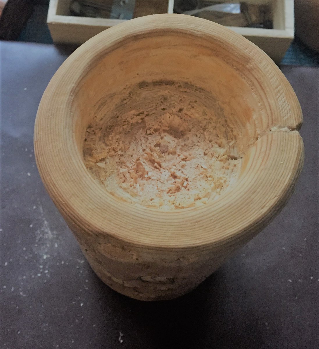 JudgementalBsC's tweet photo. Nearly ready to fill with #wax for #Candle #LogCandle🤪😀 https://t.co/CgxdZ00Brf