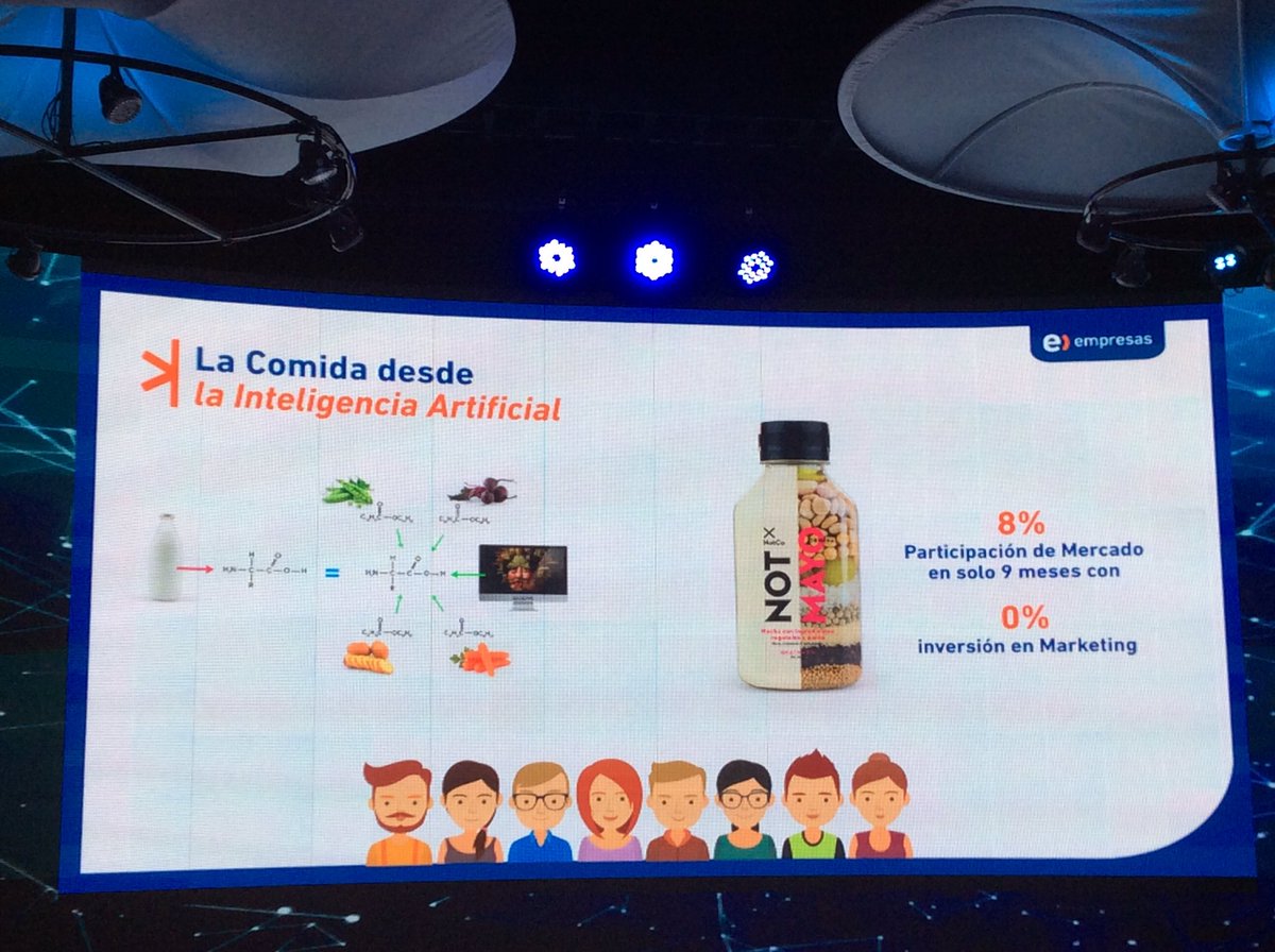 PilarMezaBiz's tweet photo. #EntelSummit2018 haciendo uso de #ArtificialInteligence nuevo estilo de alimentación @entel https://t.co/oKexNGG3UE