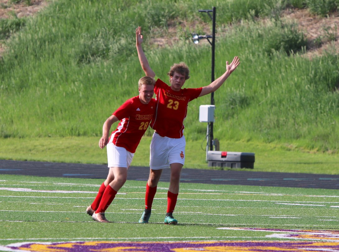 KuemperSoccer's tweet photo. For the 2nd consecutive year, the Knights will have some representation in this! Colton Irlbeck was recently selected to play in the East/West All Star Game on June 16th in West Des Moines. Congrats Colton! 
https://t.co/qfs0ll2CYp https://t.co/c7d9s5wtbV