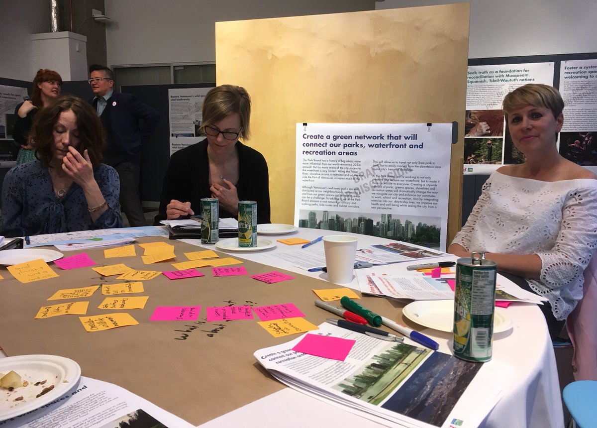 Discussing 3 #VanPlay 10 goals #ParksAndRec with @ParkBoard Commissioner @sarahkirby_yung @KatherineHwrd @TriciaBarker49 @Kits_Community #protectparks #preserve #greenspace #bluespace #protectgreenspace  #parkrenewal #recreation #parkmaintenance #greennetwork #vanparks #vanpoli