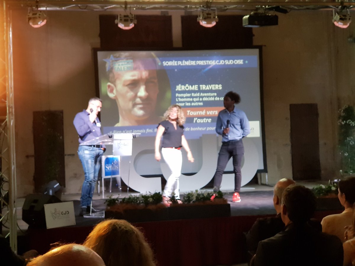 CJDSudOise's tweet photo. Notre dernier #entrepreneur  inspirant de la soirée  : Jérôme Travers qui court sur des raids avec des enfants handicapés #Handicap #depassement #engagement https://t.co/kzgAaVxUi6