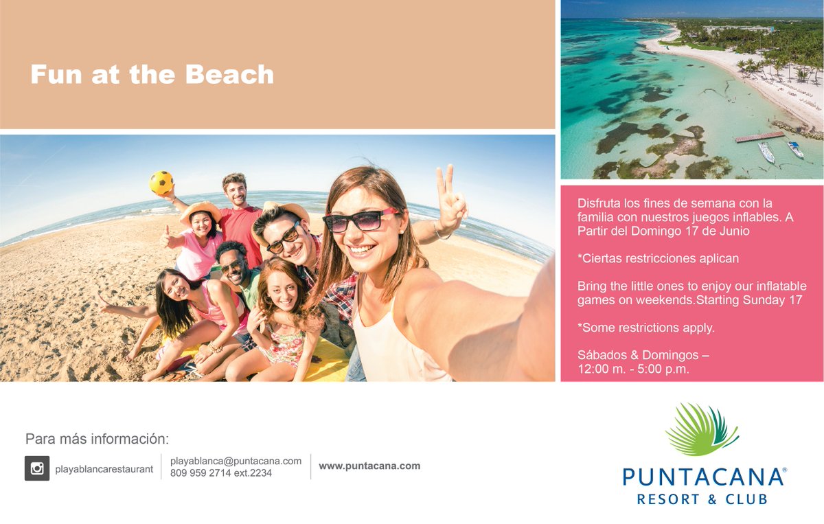 Puntacana Resort On Twitter Are You Thinking Of Fun Things