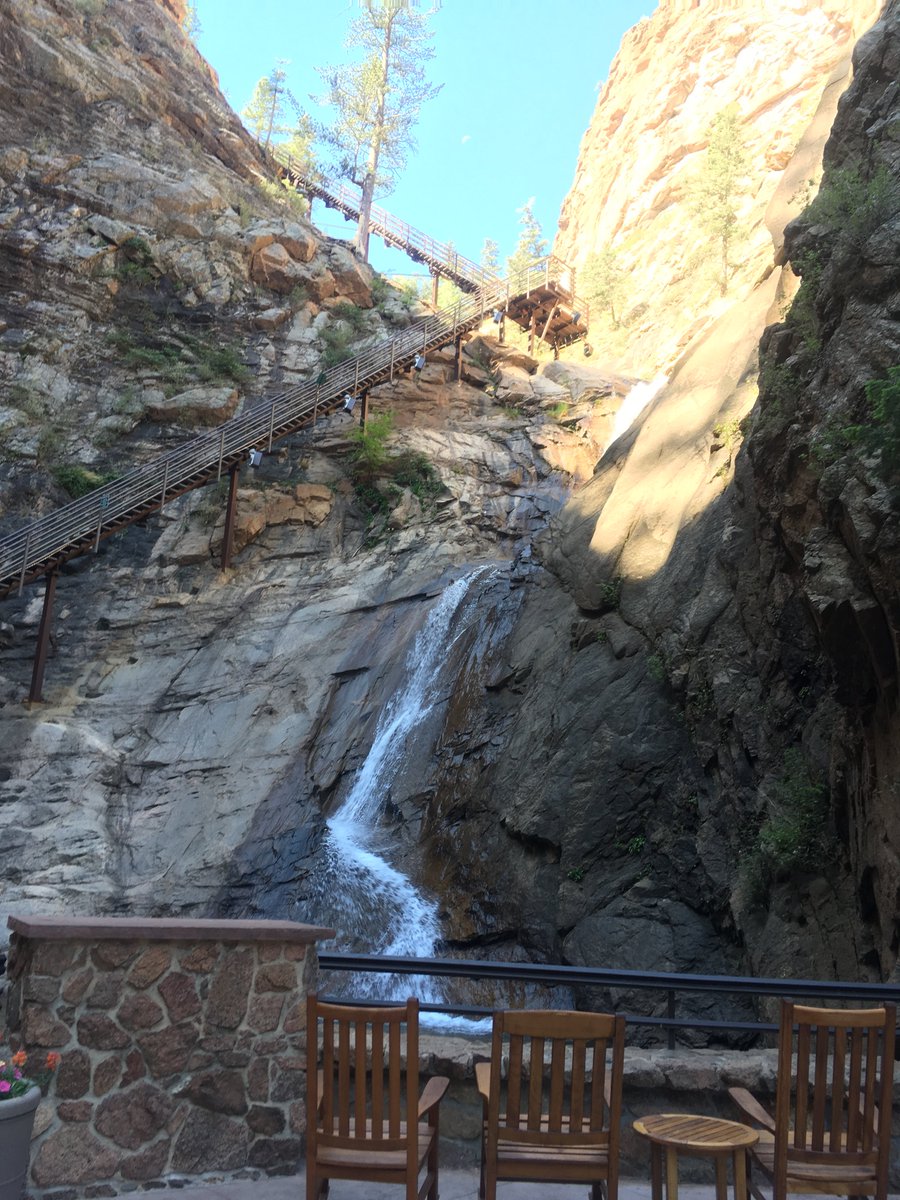 After two days of great meetings at the beautiful Broadmoor, I decided to forgo the morning keynote by a sports figure and found my own inspiration hiking up the spectacular seven falls!