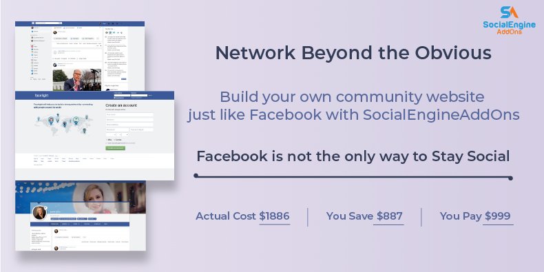 socialappstech's tweet image. Facebook become chaotic with flood of irrelevant content.
Are you  domain expert in your specialisation, a leader in your community, Build your own community website as #SocialEngineAddOns #CommunityWebsite #FacebookClonePackage #SocialEngine !!!

 bit.ly/2Hz9eBc