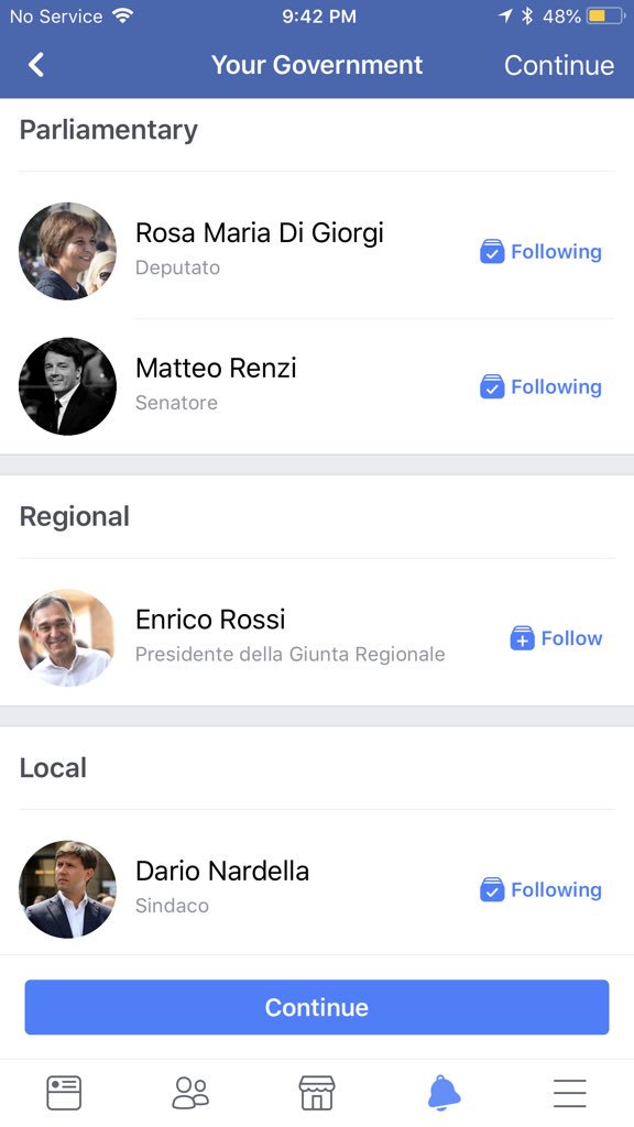 tracyrusso's tweet image. Very cool #Facebook feature, “Your Government” debuts in Italia.

Enter your address and find all representatives down to your Mayor. 

Then given the option to follow major agency pages as well.

#pdf18 #opengov #Italy