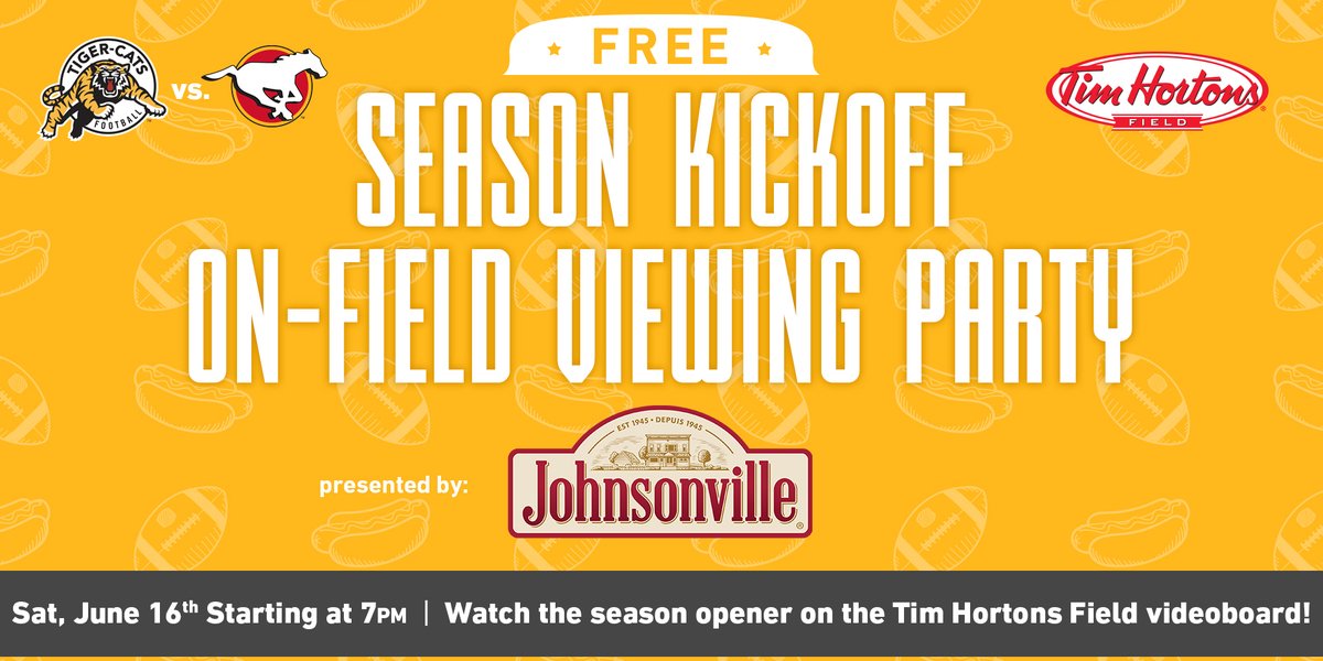 This isn't your typical viewing party. 📺

RSVP > ow.ly/Jf9s30kotxq

#Ticats | <a href="/JohnsonvilleCA/">Johnsonville Canada</a>