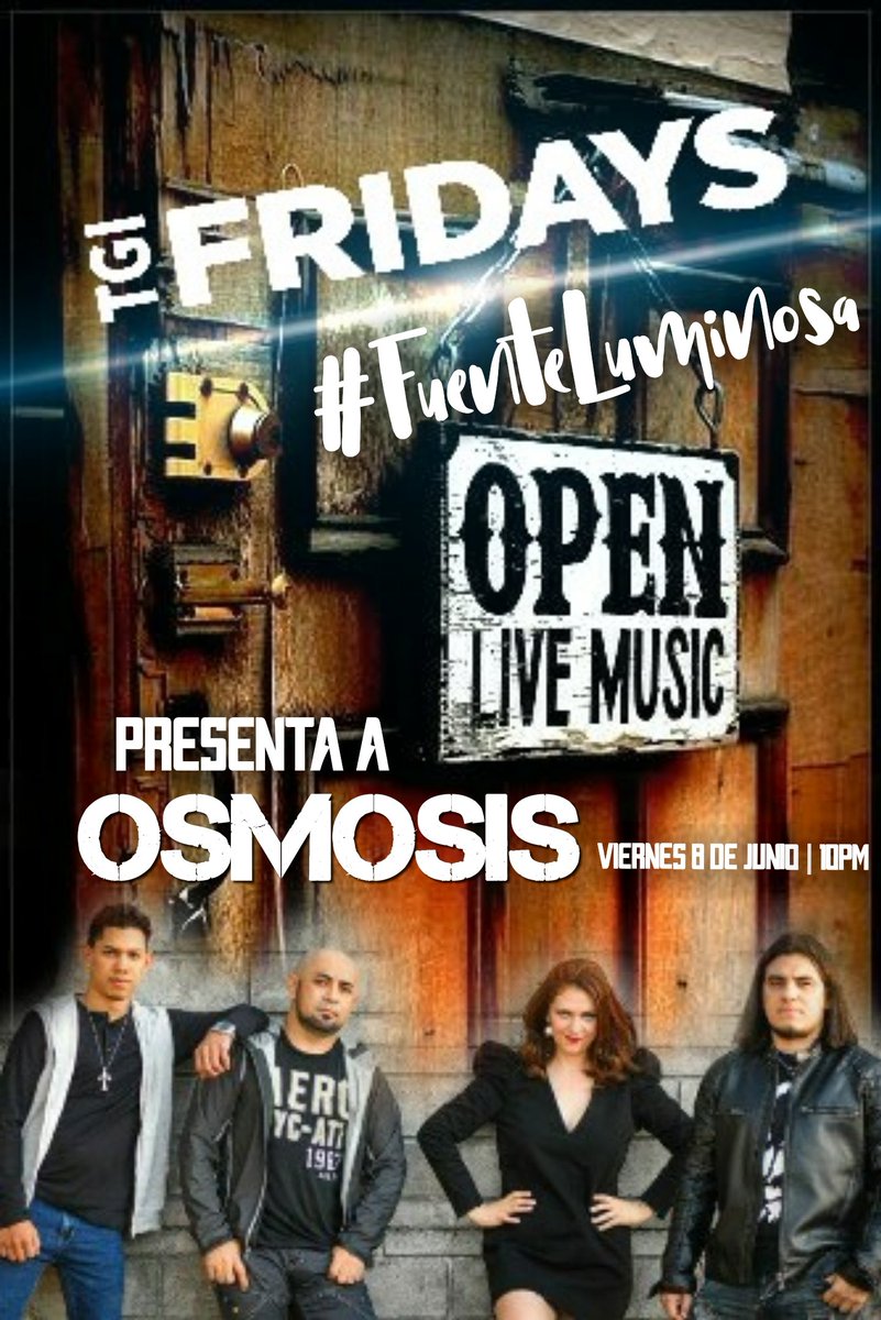 osmosishn's tweet photo. #OSMOCONCIERTOS
Familia a pasarla súper con su banda OSMOSIS en⤵
📍 @fridayshonduras #FuenteLuminosa #SanPedroSula 🚩viernes 8 de junio ⏰10pm
📍Secretos De La Parrilla #SanPedroSula 🚩sábado 9 de junio ⏰9pm
#OSMOSISweekend #OSMOSISTime https://t.co/RnHTRw6oY5