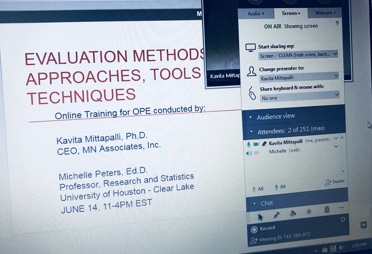 KavitaMNA's tweet image. #ResearchDesign #EvaluationMethods #QuantitativeTraining slides preparation in full flow for @RakeshMohanEval staff at OPE. Still testing the most optimum web conferencing tool. Stay tuned!