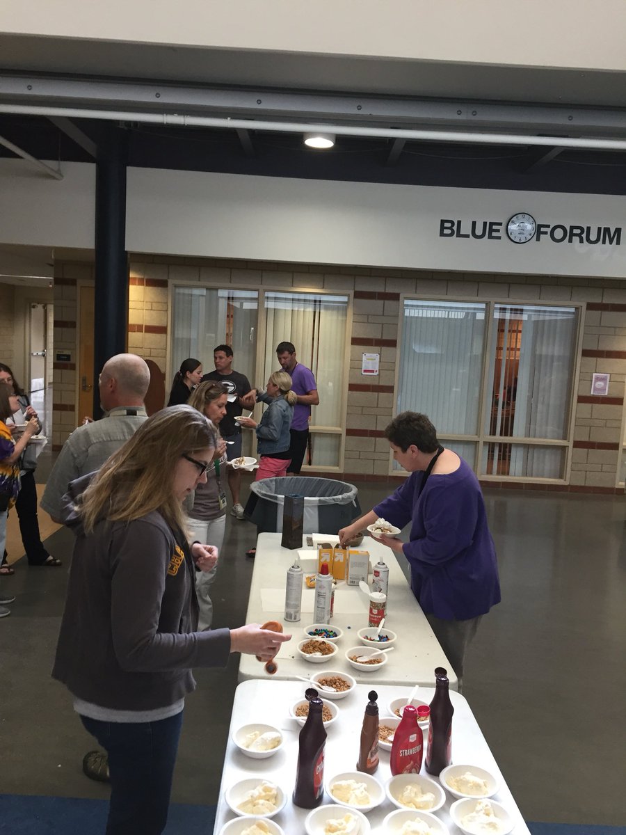 End-of-year ice cream social. Congrats and thank you to all on your hard work! <a href="/ChaskaHawks/">Chaska High School</a> <a href="/ISD112/">E Carver Co Schools</a>