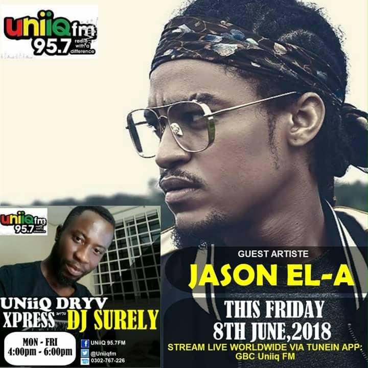 Uniiqfm's tweet photo. Vibing with mandem @JASON_ELA on drive express with Dj Surely
#Driveexpress https://t.co/zDZK5LLYyd