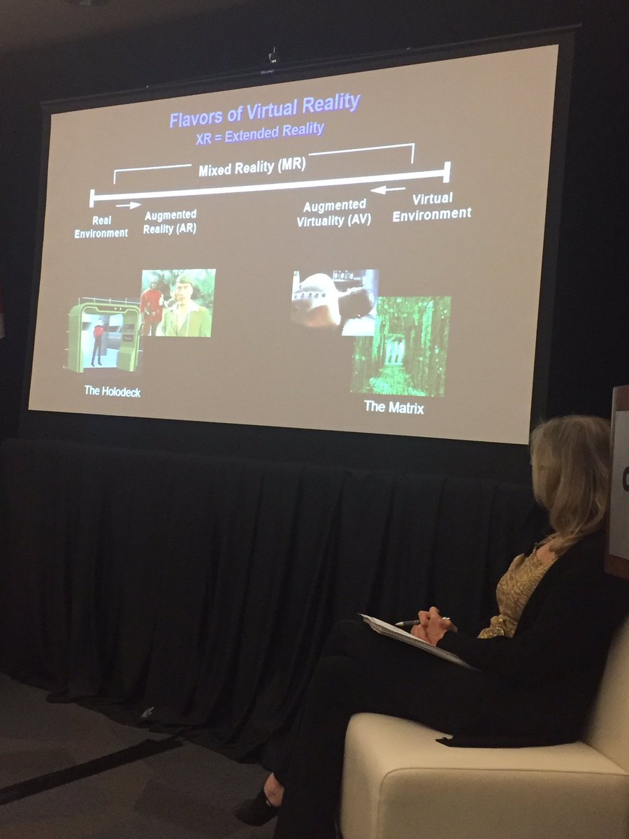 debbiebuttwhat's tweet image. XR - extended reality, virtual reality, projective reality, artificial reality ..how many realities are there #inventures2018 @uniVRsive