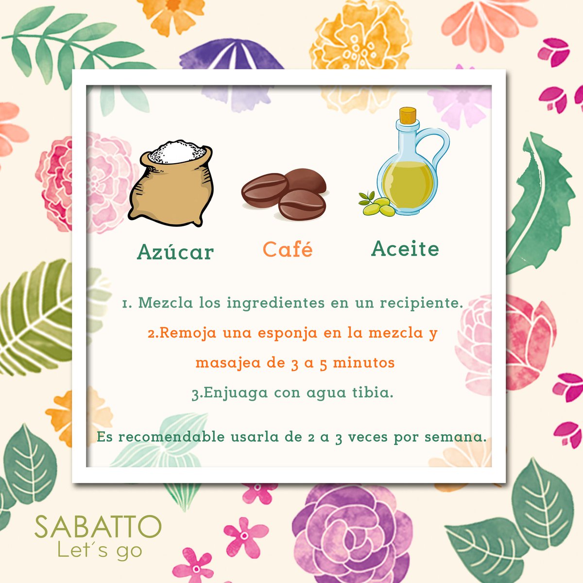 SabattoMx's tweet photo. ¡Prepara este exfoliante para tu piel con café! 💖 https://t.co/H2hBnNu9WW