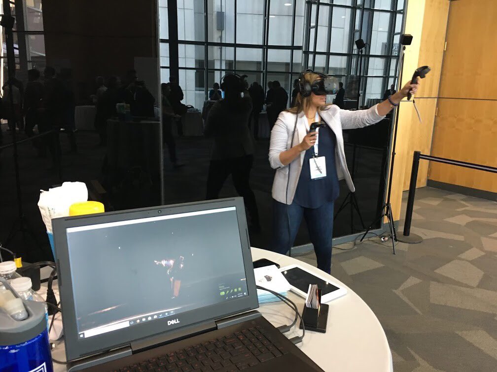 riddell_scott's tweet photo. Kyle &amp; Gino ATBxers from Inception VR demoing their virtual reality with Vidya &amp; Rob our ATB X leaders at Inventures! #atbx @inceptionvrinc https://t.co/S5fDbW8yHX