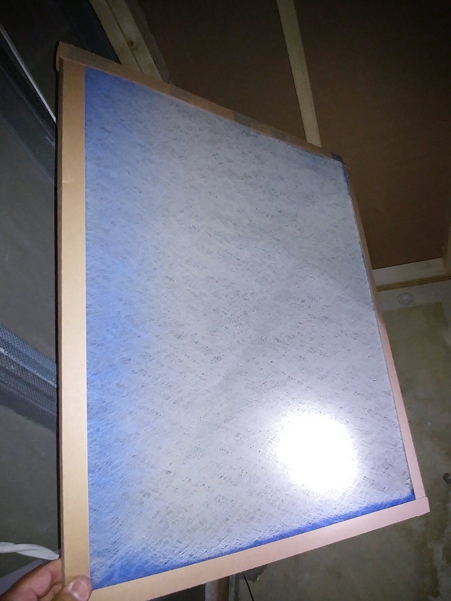 WeathermasterTG's tweet photo. From a couple of our recent service calls, these photos show what your air filter should not look like! Cooling problems? Call us #Dayton (937) 581-2153 or #Cincinnati (513) 649-0064. #HVAC https://t.co/BWACCq1rHf
