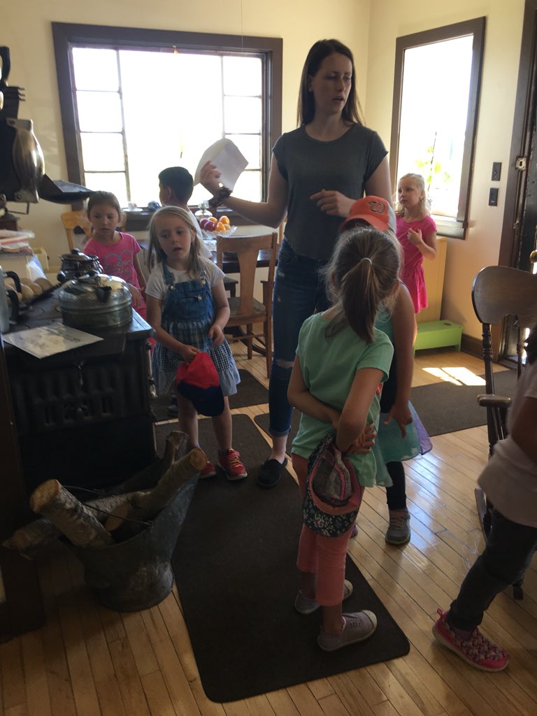 andy_labdon's tweet photo. It’s great to see young minds enthralled by history. Grade1 from Wadena Elementary school visit the Wadena Museum the jewel in the crown of Wadena https://t.co/2jQaeEBWYd