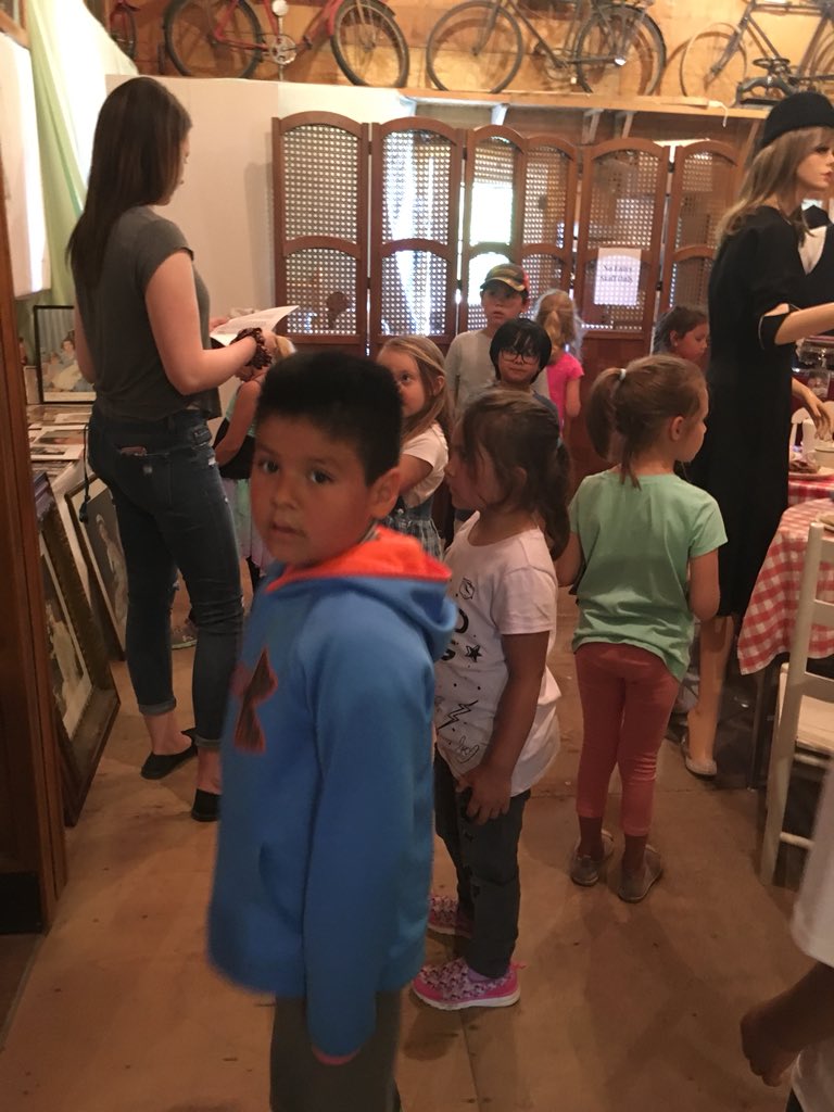 andy_labdon's tweet photo. It’s great to see young minds enthralled by history. Grade1 from Wadena Elementary school visit the Wadena Museum the jewel in the crown of Wadena https://t.co/2jQaeEBWYd
