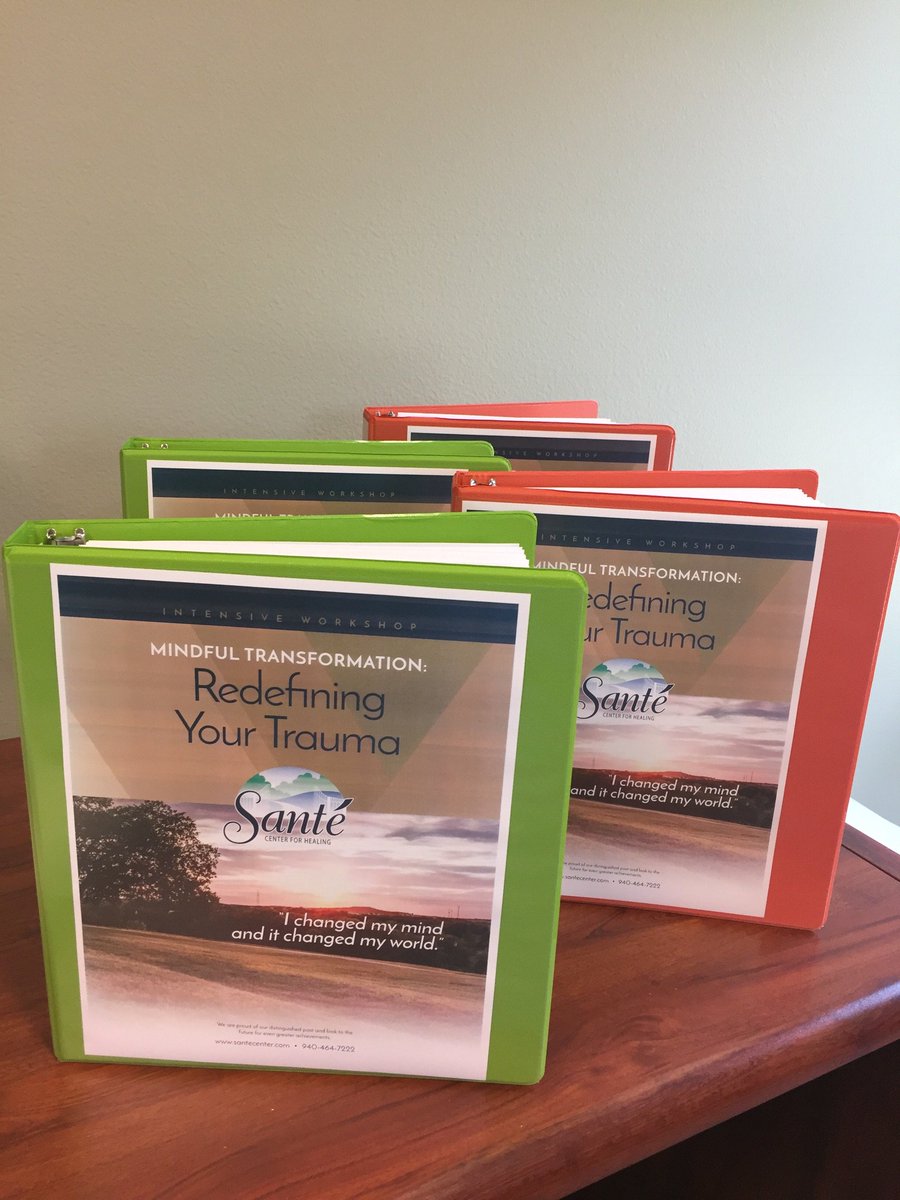 SanteCenter's tweet photo. Curious about the information these binders contain?  RSVP to find out.  #trauma #transformation #redefining #intensive #stuckpoints #healing https://t.co/WmGNuQL5RL https://t.co/MZV1xTTr3v