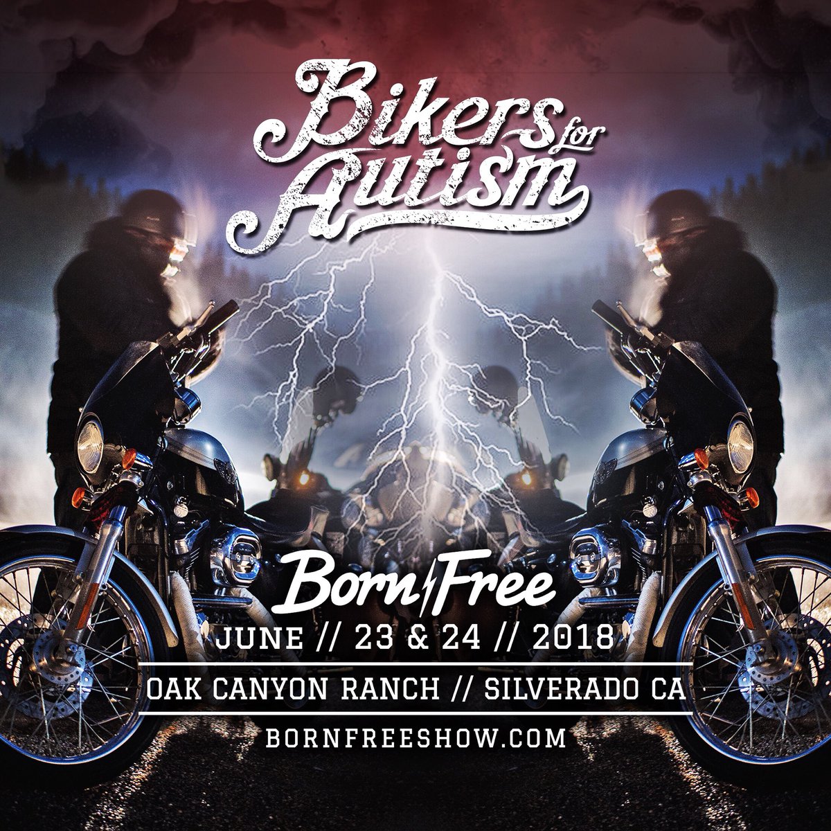 BikersForAutism's tweet photo. We couldn’t be more STOKED to announce that BFA will be charging south bound in a convoy with the @LordsofGastown and setting up a booth at the 10th Annual @Born_Free_Show  !

#BornFree10 #LookBadDoGood #BikersForAutism #Awareness #Acceptance #Inclusion #1in57 https://t.co/xlpIwMXTYv