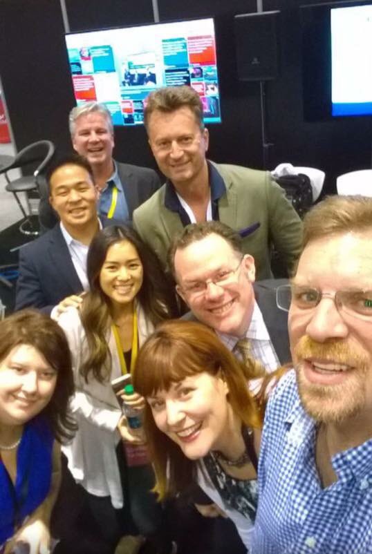 LeslieAMarshall's tweet photo. Another favorite #TBT #socialmedia moment from #MICUS 👋🏻 @nealquon @jbreitfelder @MstarKatryna @blano @dfishrockstar BUT... Where is @marieswift?! #finserv is #funserv https://t.co/cdskxGkz0u