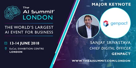 Genpact's tweet photo. What are the big challenges to implementing #AI? Our #CDO @theleandigital explores the top 3 and how to overcome them at #AISUMMIT in London on June 13th. https://t.co/jU8c1dHwC0 https://t.co/5LwuMIeEES