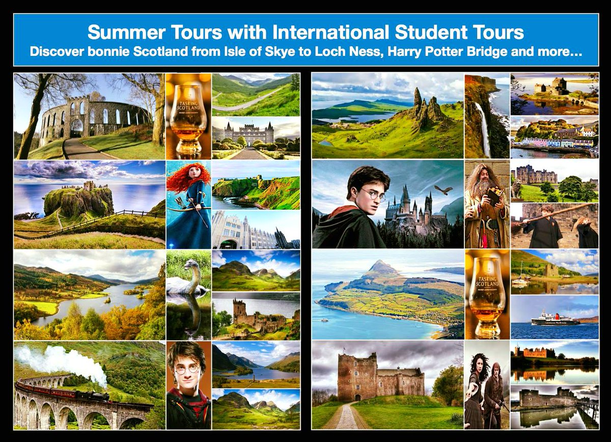 SUMMER TOURS - Book Online: isuktours.eventbrite.com 
Isle of Skye Trips 7-8 Jul, 14 -15 Jul, 21- 22
Aberdeen Day Trip 9 Jun
Loch Ness &amp; Inverness Trip 16 Jun
Harry Potter Bridge Day Trip 23 Jun
Harry Potter Castle Trip 24 Jun
Loch Ness Trip 30 Jun