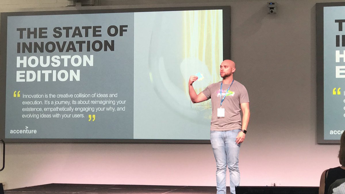 joowon's tweet image. Brad Rossacci from @Accenture gives a motivational speech to continue the innovation in #Houston @TMCInnovation @bradrossacci #innovation #TMCxDemoDay