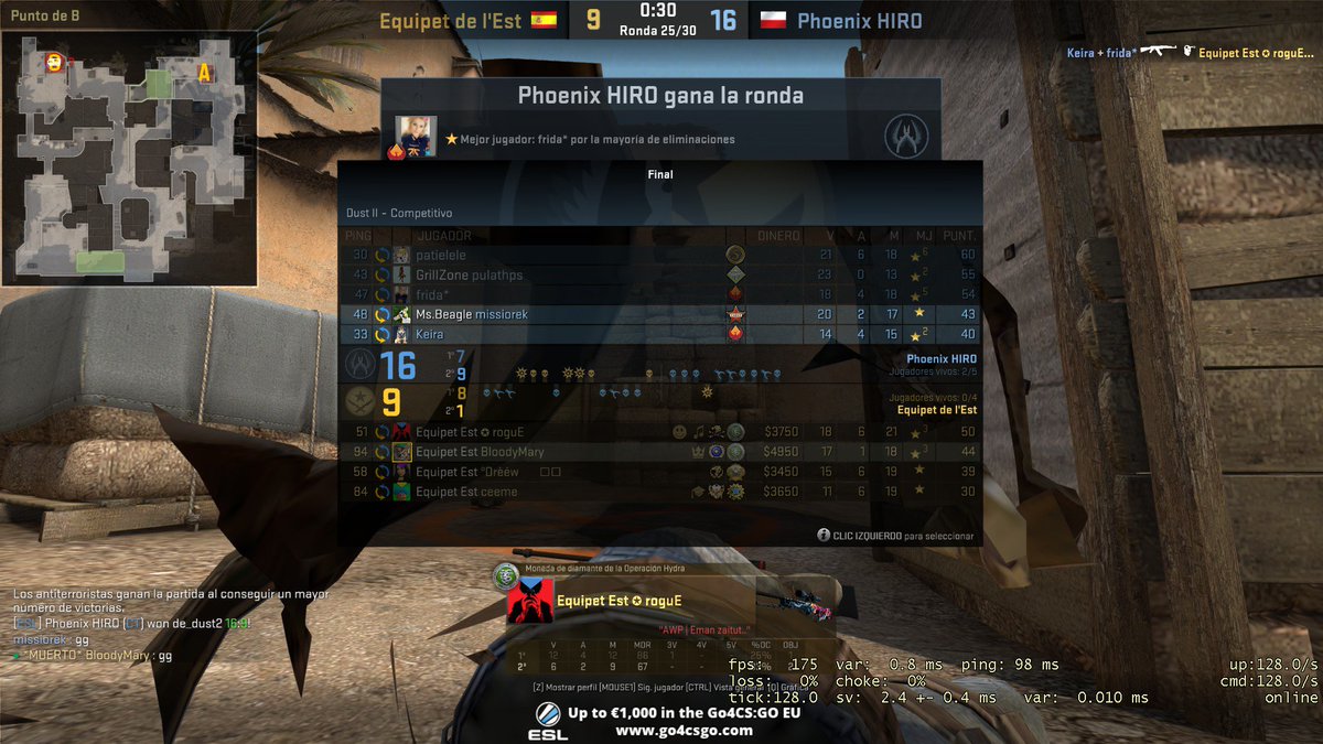 EquipetdelEst's tweet photo. Y volvemos a perder, 1-2 frente a Phoenix HIRO

📍 mirage 16-8
📍 cache 8-16
📍 dust2 9-16

Se nos escapan puntos fáciles por errores muy tontos, seguiremos dándole duro 💪🏼 #GOEquipet https://t.co/ewC7VtvqBX