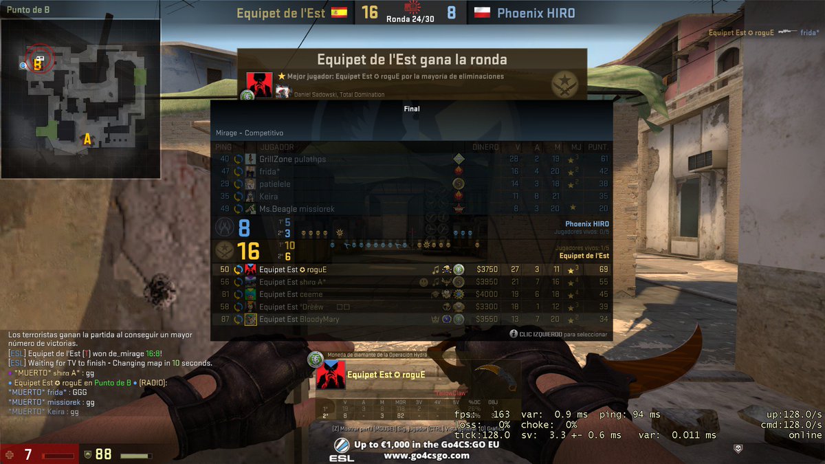 EquipetdelEst's tweet photo. Y volvemos a perder, 1-2 frente a Phoenix HIRO

📍 mirage 16-8
📍 cache 8-16
📍 dust2 9-16

Se nos escapan puntos fáciles por errores muy tontos, seguiremos dándole duro 💪🏼 #GOEquipet https://t.co/ewC7VtvqBX