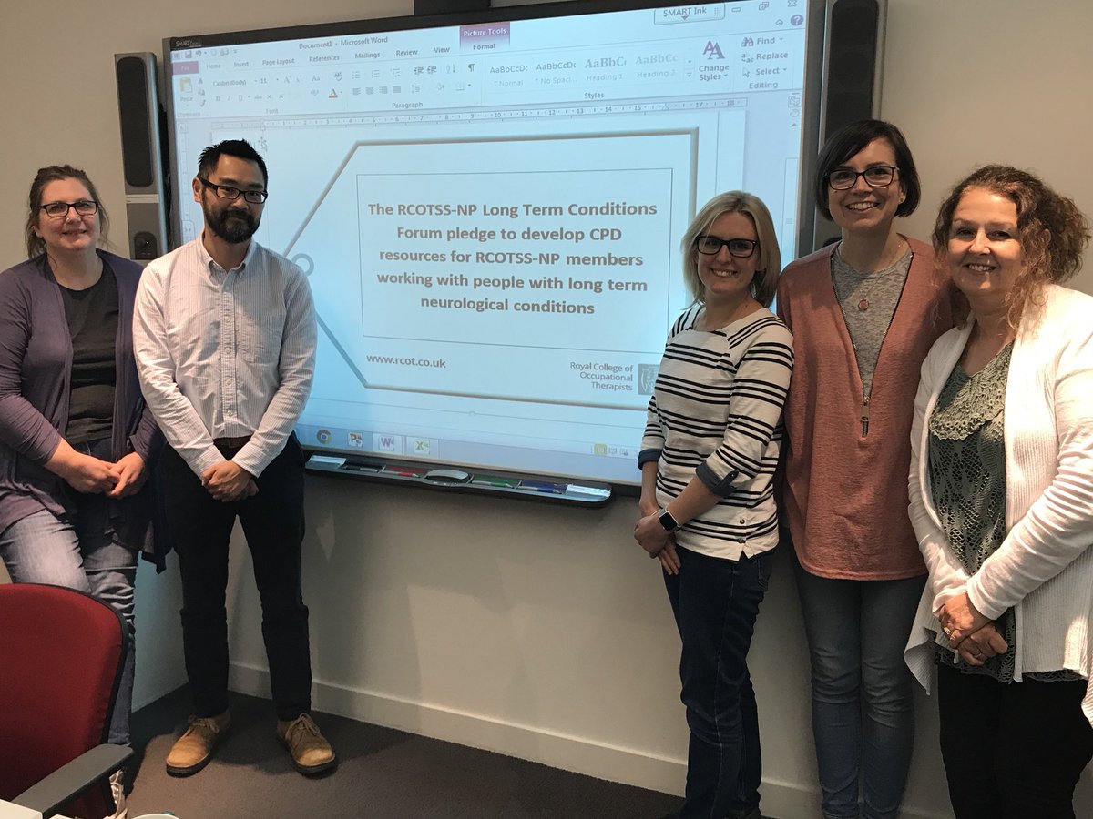 KateHaywardOT's tweet photo. The #LTC Forum pledge to develop CPD resources for @RCOT_NP members working with people with long term neurological conditions. #OTpledge @musedNeuroOT @LouiseOakley @McnairNicola https://t.co/ZAXnz4vh1Q