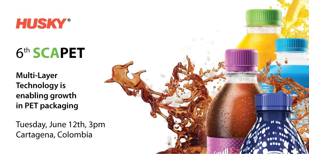 HuskyIMS's tweet image. Join Husky's Multi-Layer Market Manager, Arnaud Pellet next week at #SCAPET in Cartagena, Colombia to learn about how Multi-Layer Technology is enabling growth in PET #packaging and unlocking packaging possibilities: ow.ly/ztaY30kovLS #breakthroughpackaging #HuskySCAPET2018