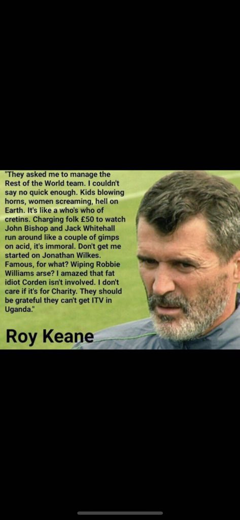 The best thing he’s ever said !!!!! Might start the Christmas card again !!hecouldplaythough