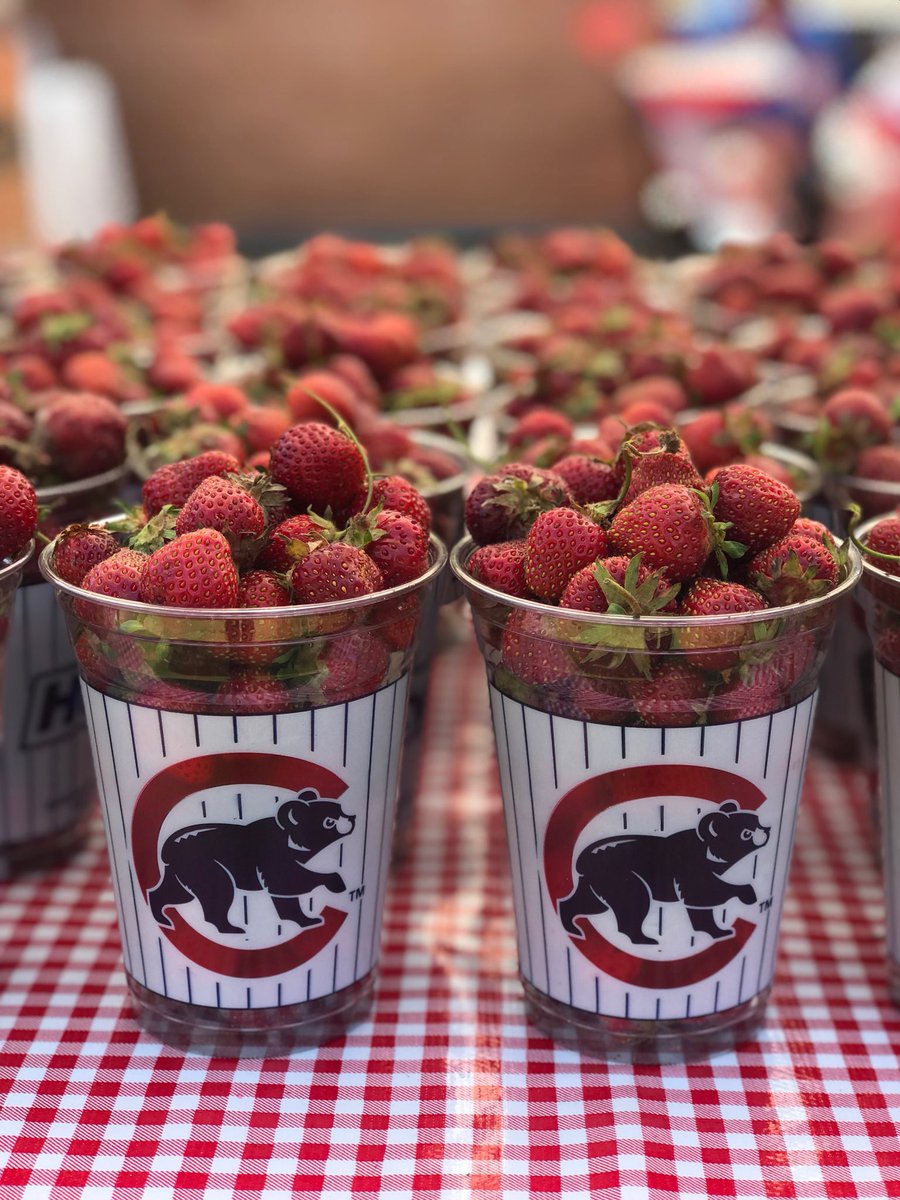Go Cubs Go! Come see us <a href="/GreenCityMarket/">Green City Market</a> <a href="/GallagherWayChi/">Gallagher Way Chicago</a>  from 4-8 this evening. Grab a cubby pint of strawberries and watch the game on the big screen!