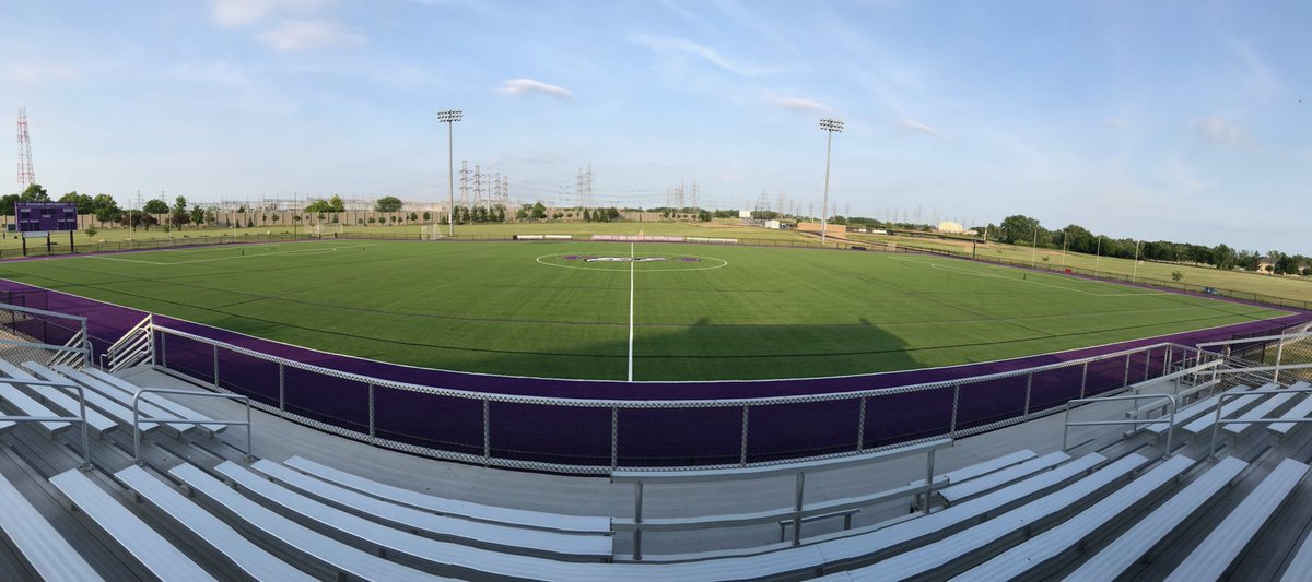 NiagaraWLAX's tweet photo. The #turfupdate is complete! Couldn’t be more excited to break in this beautiful field beginning in September! #purplepalace #turfparadise #powerofniagara https://t.co/zLuu842vkt