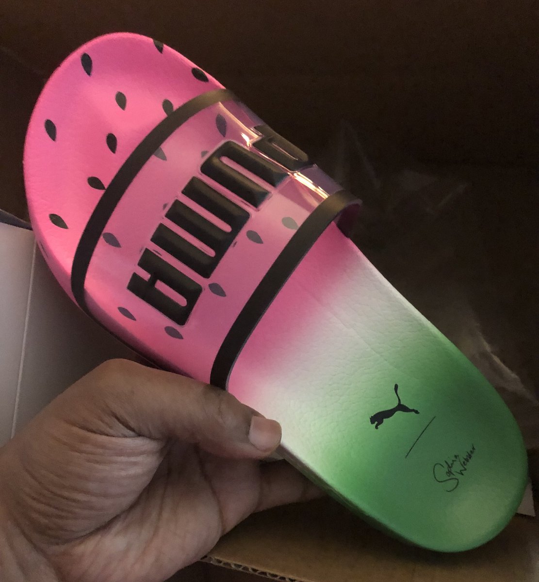 puma watermelon slides