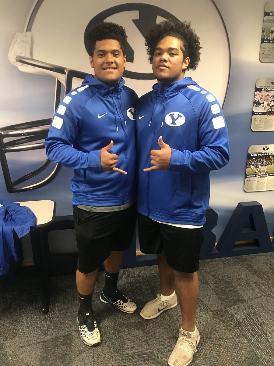 KingSolomone55's tweet photo. Grateful for the opportunity to have a unofficial visit to BYU this past weekend! Thank you to all the coach’s but especially @CoachSitake @coachtuiaki #BuiltNotBorn #GoCougs🌀 https://t.co/UvF4yYDZyJ