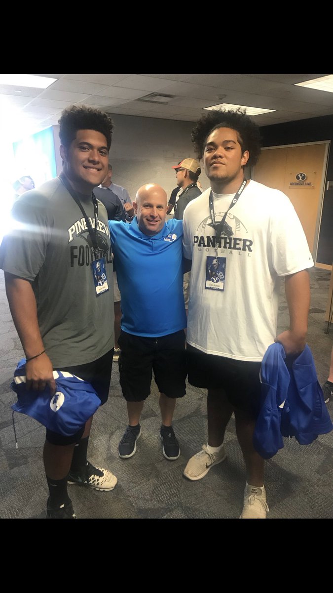 KingSolomone55's tweet photo. Grateful for the opportunity to have a unofficial visit to BYU this past weekend! Thank you to all the coach’s but especially @CoachSitake @coachtuiaki #BuiltNotBorn #GoCougs🌀 https://t.co/UvF4yYDZyJ