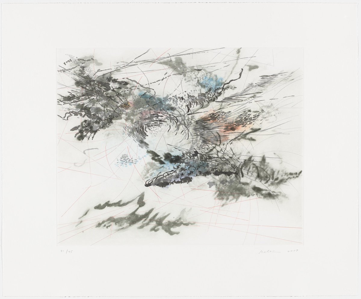 MuseumModernArt's tweet image. “I’m really interested in the nondefinitive element of abstraction. It never is a black-and-white situation.” —#JulieMehretu. See more of Mehretu’s work in #GundStudioVisit | 🎨: “Refuge” (2007) mo.ma/2Ji7kXb #Pride